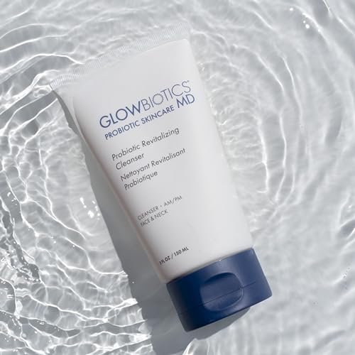 Glowbiotics Probiotic Revitalizing Cleanser - Anti-Aging Face Wash with Peptides for Hormonal, Dry & Mature Skin - 5 oz Hydrating Gel Avelisse