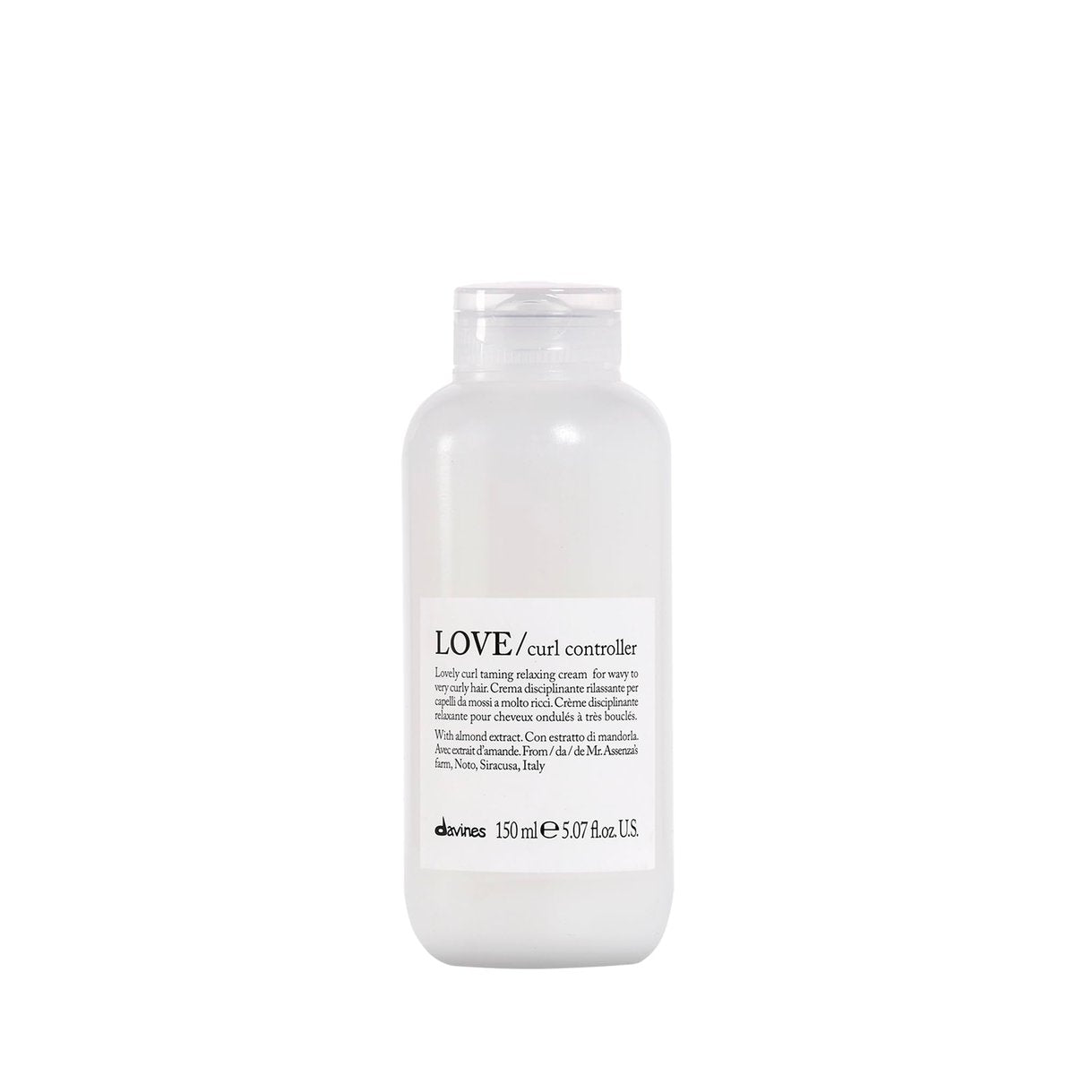 Davines LOVE Curl Controller - Anti-Frizz Cream for Wavy & Curly Hair, Defines Texture with Almond Extract, 5.07 Fl Oz Avelisse