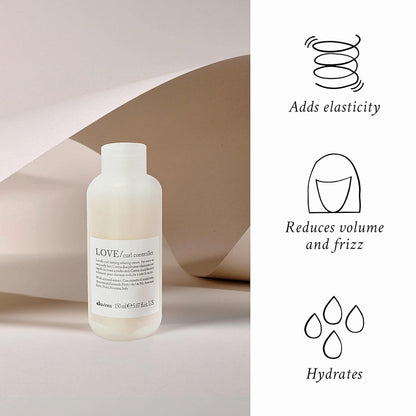 Davines LOVE Curl Controller - Anti-Frizz Cream for Wavy & Curly Hair, Defines Texture with Almond Extract, 5.07 Fl Oz Avelisse