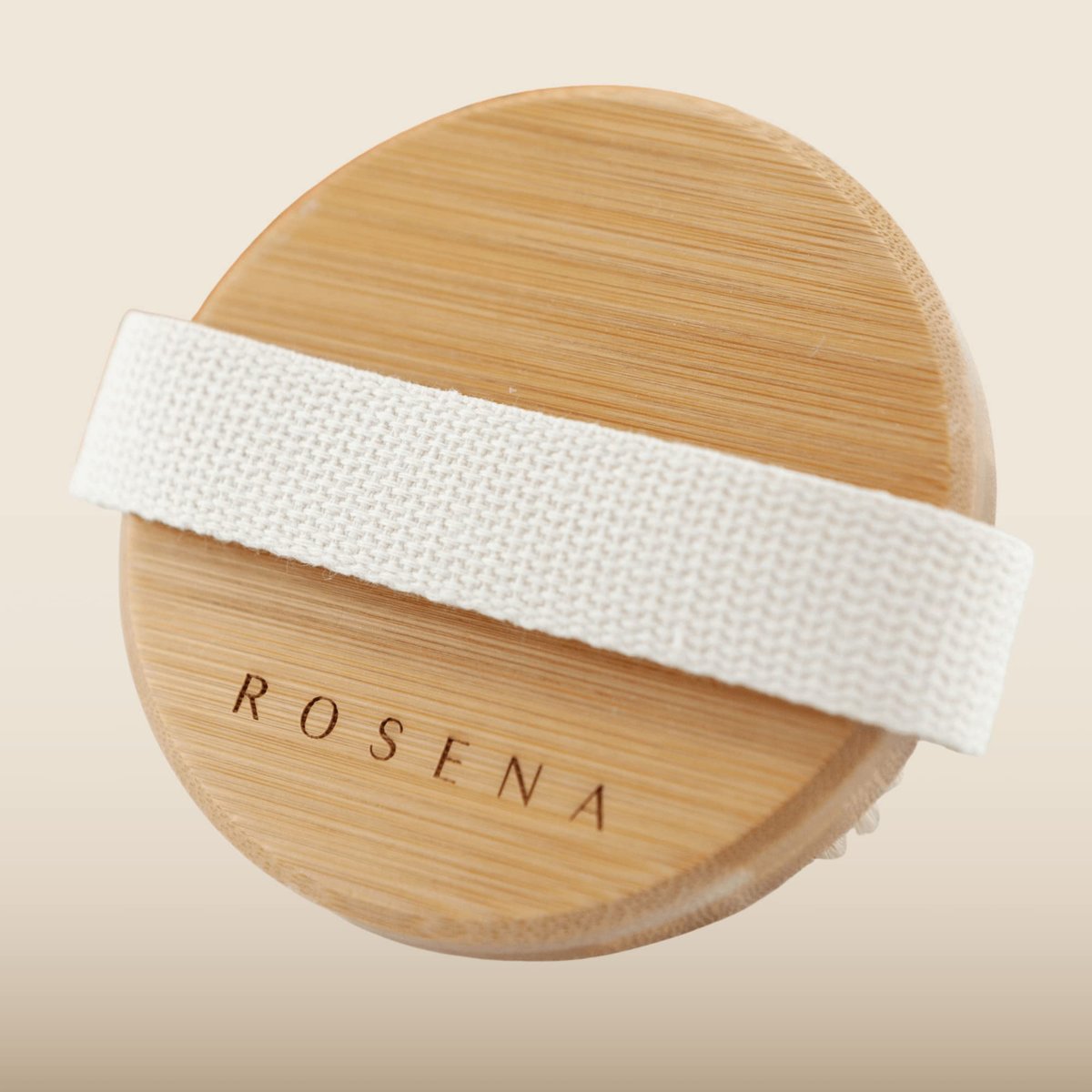 Rosena Dry Brushing Body Brush – Natural Boar Bristle Exfoliating Brush for Dry Skin, Lymphatic Drainage & Cellulite Treatment – Organic Spa Massage Scrub Brush with Bamboo Handle - görsel 3