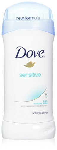 Dove Deodorant Invisible Solid Sensitive Skin 2.6 Ounce (Pack of 6) Avelisse