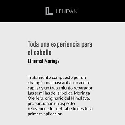 Lendan Ethernal Moringa Sulfate-Free Shampoo – Hydrating Shampoo for Dry & Damaged Hair with Moringa Oil, 300 ml