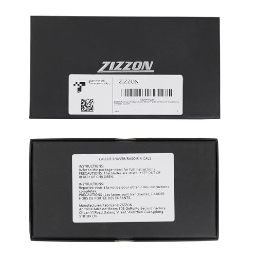 ZIZZON Foot Care Pedicure Callus Shaver Hard Skin Remover – Wood Handle with 10 Blades - görsel 11