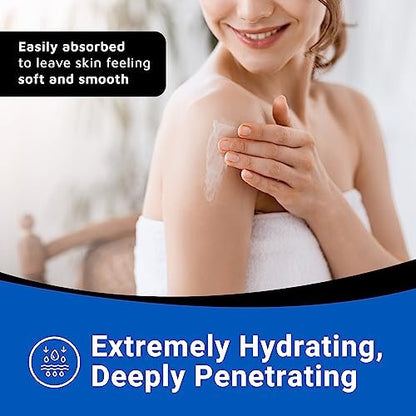 Dermal Therapy Alpha Hydroxy Lotion – 10% Urea + 10% Lactic Acid, Fragrance-Free Body Lotion for Dry, Cracked Skin, Non-Greasy Exfoliating Moisturizer & Keratosis Pilaris Treatment, 16 fl oz (474 ml) Avelisse