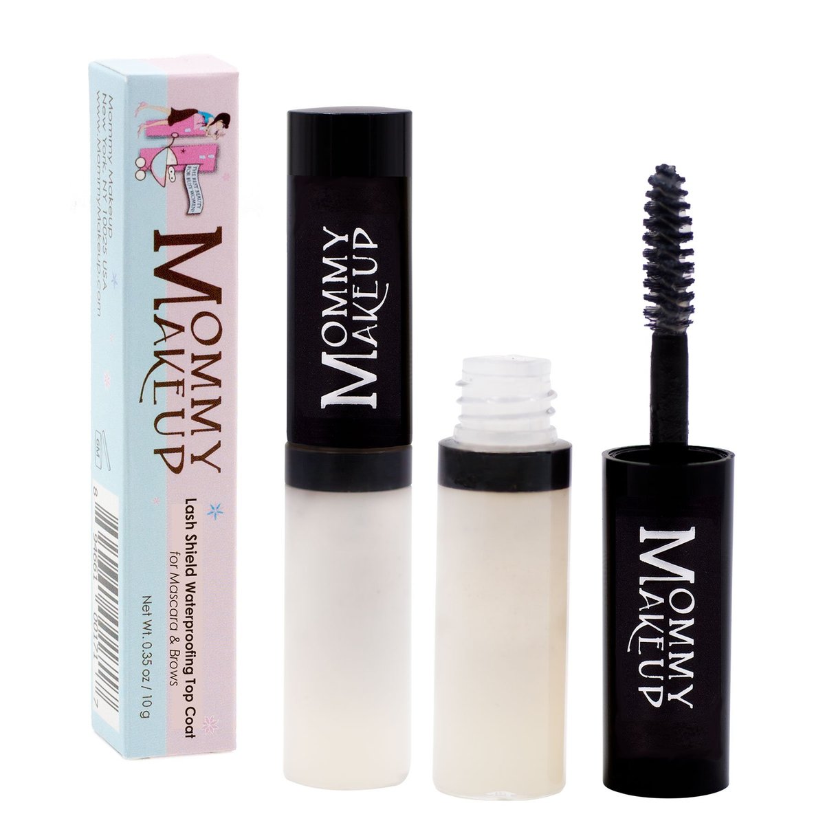 Lash Shield Waterproofing Top Coat for Mascara & Brows - Sweatproof, Tear-proof, Waterproof, Smudge-proof Mascara Fixer - Long Lasting Clear Eyelash Sealer by Mommy Makeup Avelisse
