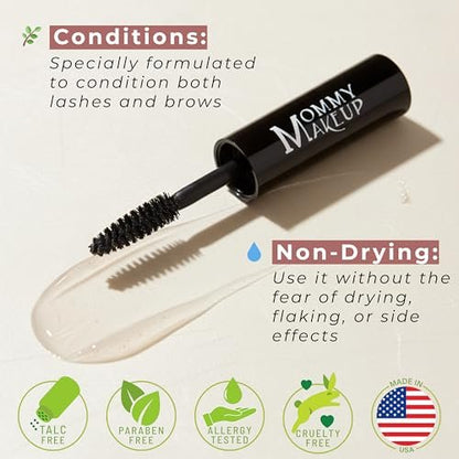 Lash Shield Waterproofing Top Coat for Mascara & Brows - Sweatproof, Tear-proof, Waterproof, Smudge-proof Mascara Fixer - Long Lasting Clear Eyelash Sealer by Mommy Makeup Avelisse