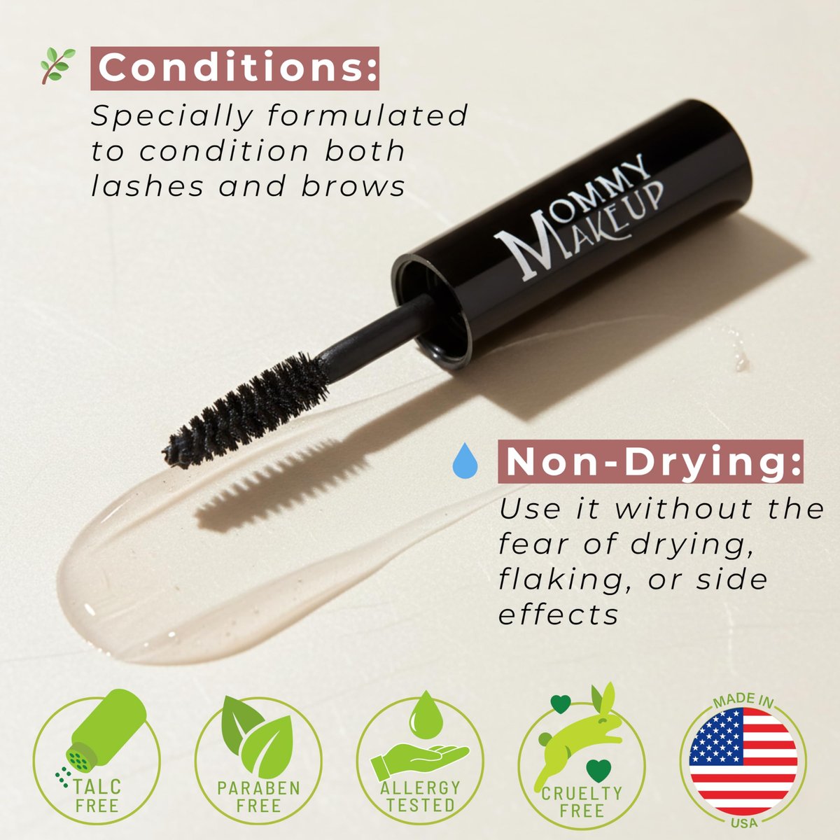Lash Shield Waterproofing Top Coat for Mascara & Brows - Sweatproof, Tear-proof, Waterproof, Smudge-proof Mascara Fixer - Long Lasting Clear Eyelash Sealer by Mommy Makeup Avelisse