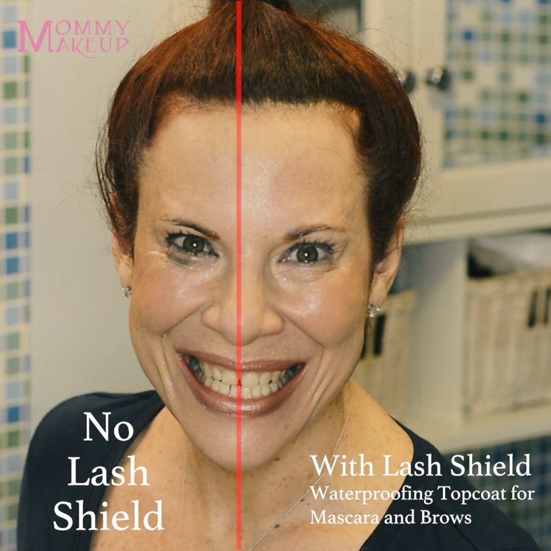 Lash Shield Waterproofing Top Coat for Mascara & Brows - Sweatproof, Tear-proof, Waterproof, Smudge-proof Mascara Fixer - Long Lasting Clear Eyelash Sealer by Mommy Makeup Avelisse