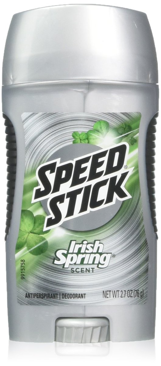 Mennen Speed Stick Antiperspirant and Deodorant Irish Spring Original, 2.7 oz (Pack of 4) Avelisse