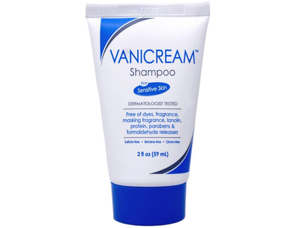 Vanicream Shampoo and Conditioner Travel Size Combo Set (2 oz each) – Gentle, Fragrance-Free Hair Care for Sensitive Scalps