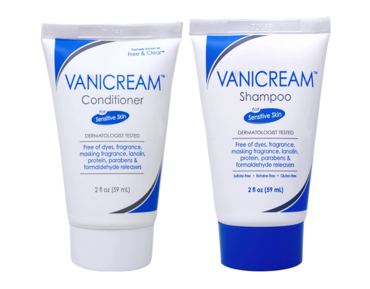 Vanicream Shampoo and Conditioner Travel Size Combo Set (2 oz each) – Gentle, Fragrance-Free Hair Care for Sensitive Scalps - görsel 2