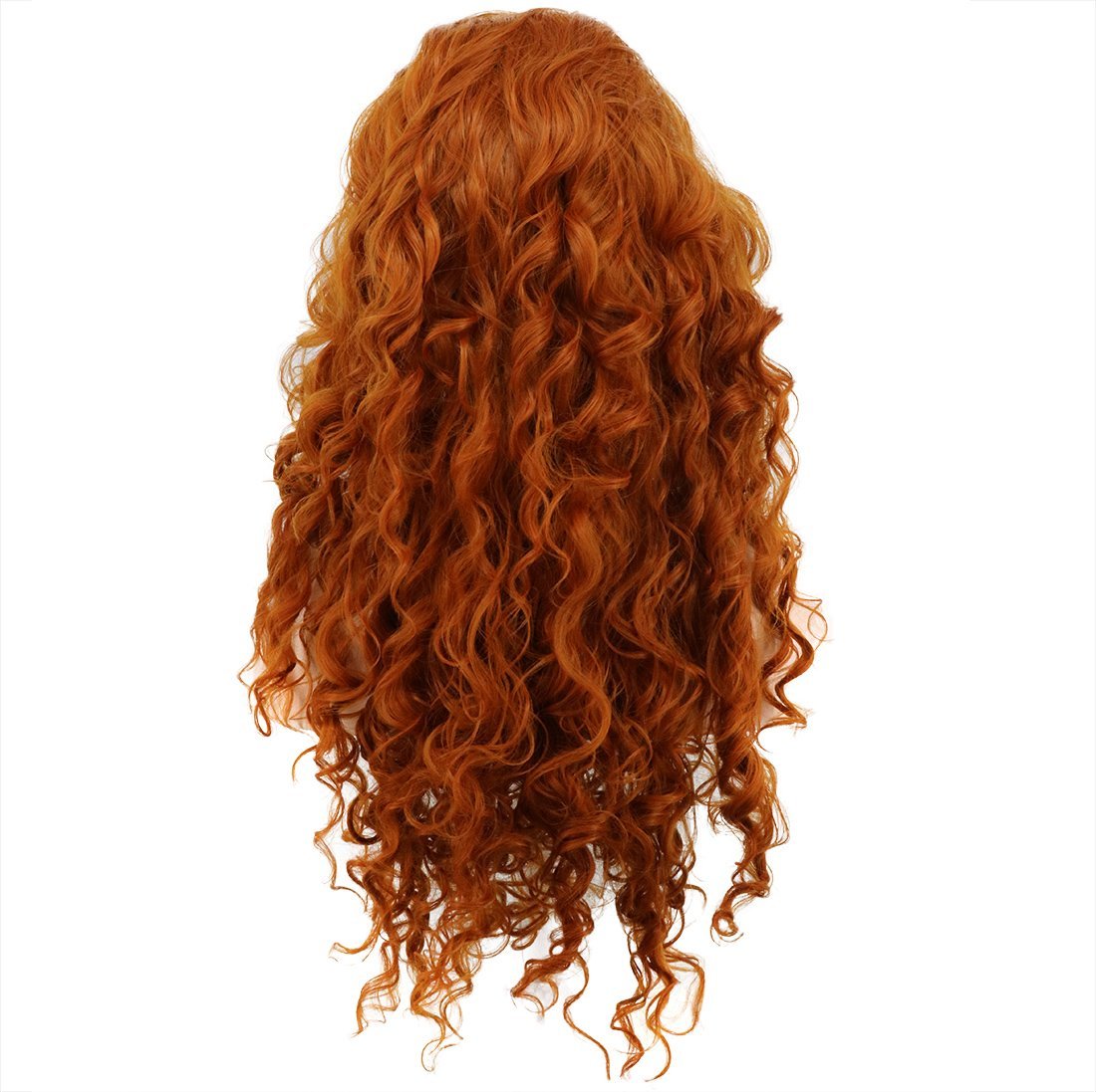 karlery Women Fluffy Long Curly Orange Ginger Wig – 24 Inch Cosplay Wig for Halloween & Anime Costumes - görsel 9