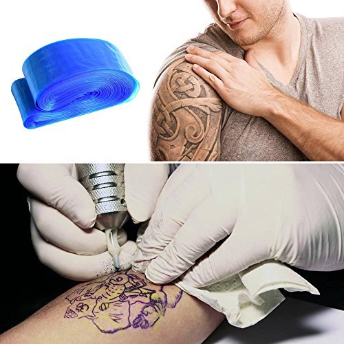 Hisight Tattoo Clip Cord Covers 200pcs - Heavy Duty Disposable Hygiene Sleeves for Tattoo Machine Gun Accessories (Blue) - görsel 10