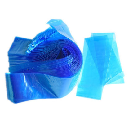 Hisight Tattoo Clip Cord Covers 200pcs - Heavy Duty Disposable Hygiene Sleeves for Tattoo Machine Gun Accessories (Blue)
