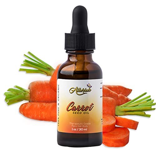 Allurials 100% Pure & Organic Carrot Seed Oil – Unrefined, Cold Pressed, Natural Daucus Carota Moisturizer for Skin, Face, and Hair Growth (1 Oz) - görsel 2
