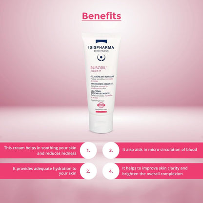 IsisPharma RUBORIL Expert M Anti-Redness Cream-Gel for Sensitive Skin, 40ml Avelisse