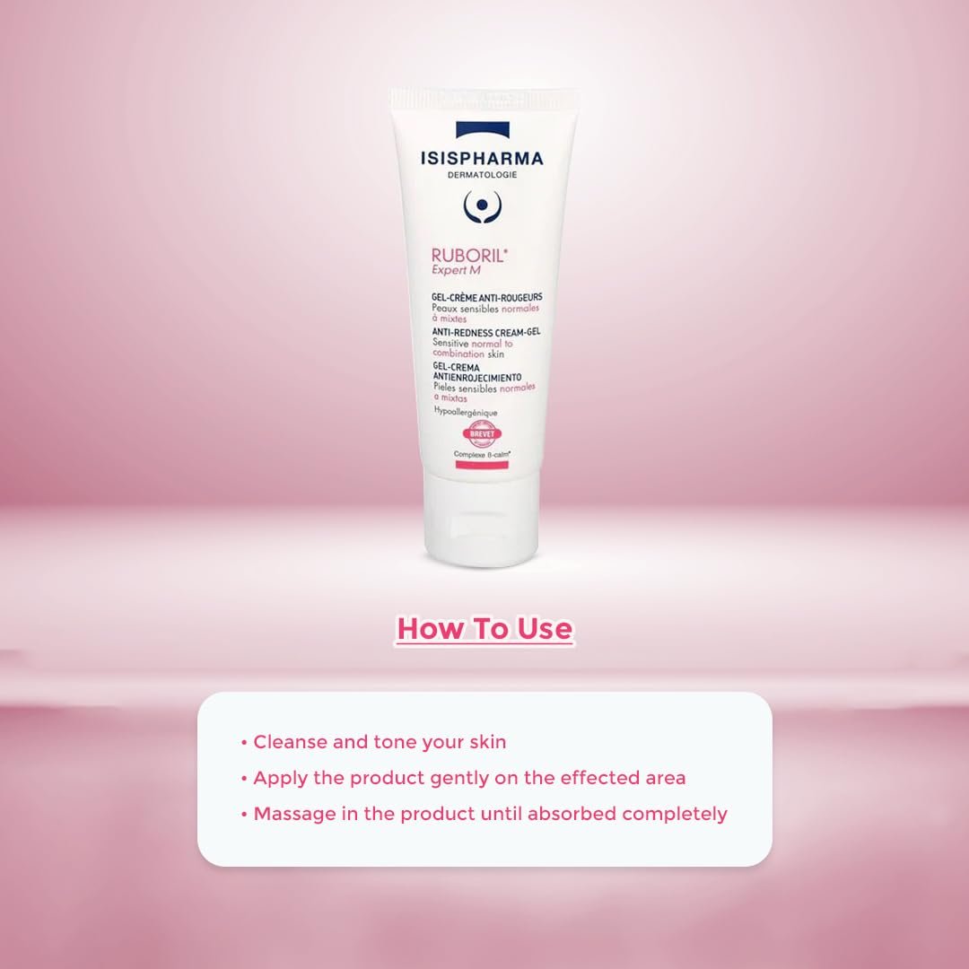 IsisPharma RUBORIL Expert M Anti-Redness Cream-Gel for Sensitive Skin, 40ml Avelisse
