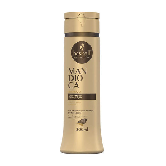 Haskell Cassava Shampoo 300ml - Natural Hair Cleanser for Scalp Health Avelisse