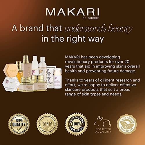 MAKARI Premium+ Body Brightening Beauty Milk - 4.57 fl oz | Anti-Aging Body Lotion for Soft, Smooth Skin | Helps Diminish Discolorations and Dark Marks | Enhances Luminosity and Vibrance Avelisse