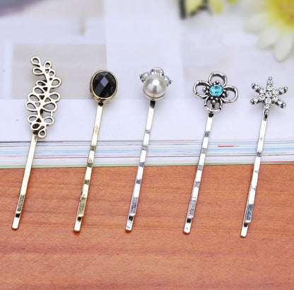 Vintage Alloy Mixed Hair Bobby Pins – 10-Pack Random Assortment for Women and Girls Avelisse