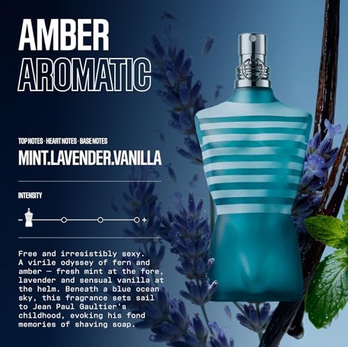 Jean Paul Gaultier Le Male Eau de Toilette - 2.5 oz - Long Lasting Amber Aromatic Cologne for Men Avelisse