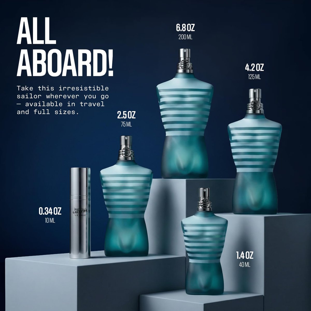 Jean Paul Gaultier Le Male Eau de Toilette - 2.5 oz - Long Lasting Amber Aromatic Cologne for Men Avelisse