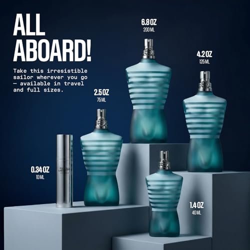 Jean Paul Gaultier Le Male Eau de Toilette - 2.5 oz - Long Lasting Amber Aromatic Cologne for Men Avelisse