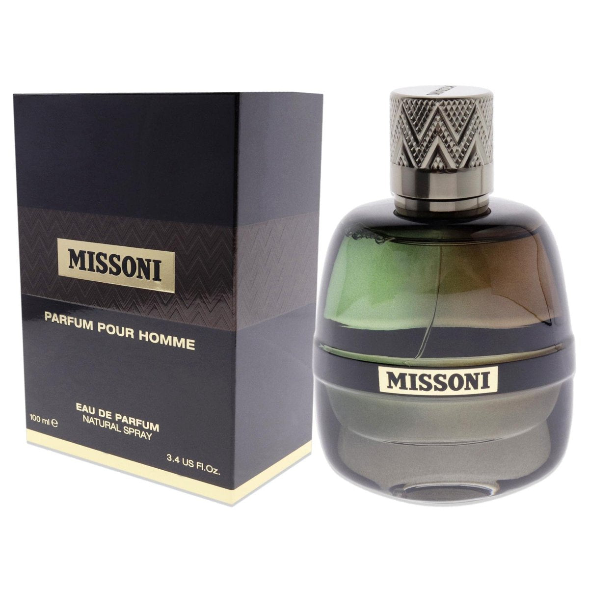 Missoni Pour Homme Men EDP Spray 3.4 Fl Oz - Elegant Woody Oriental Fragrance Avelisse