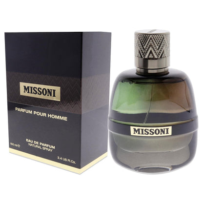 Missoni Pour Homme Men EDP Spray 3.4 Fl Oz - Elegant Woody Oriental Fragrance Avelisse