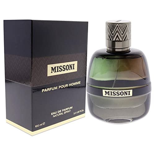 Missoni Pour Homme Men EDP Spray 3.4 Fl Oz - Elegant Woody Oriental Fragrance Avelisse