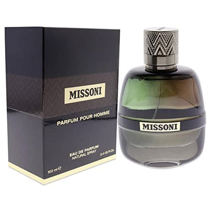 Missoni Pour Homme Men EDP Spray 3.4 Fl Oz - Elegant Woody Oriental Fragrance Avelisse