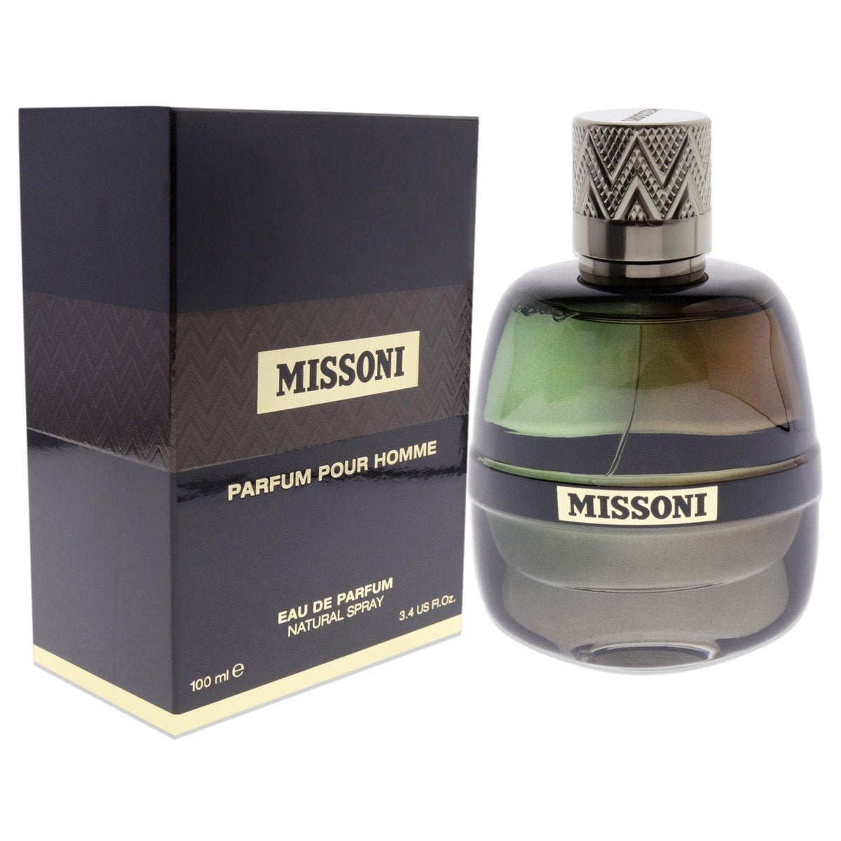 Missoni Pour Homme Men EDP Spray 3.4 Fl Oz - Elegant Woody Oriental Fragrance Avelisse