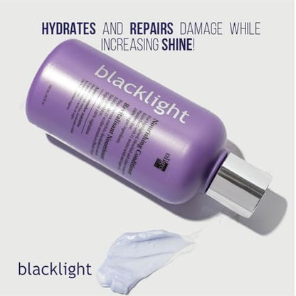 Oligo Professionnel Blacklight Nourishing Shampoo & Conditioner for Blondes - Sulfate-Free Vegan Duo Bundle (8.5 oz each) Avelisse
