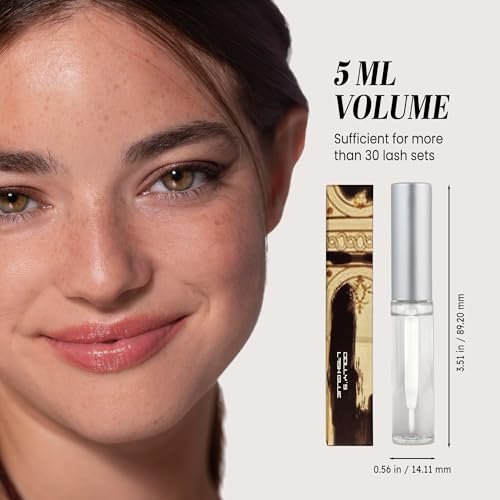 Dolly's Lash Premium Eyelash Extension Glue - Long-Lasting, Strong Hold Silicone Adhesive (5ml) Avelisse