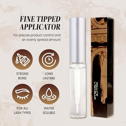 Dolly's Lash Premium Eyelash Extension Glue - Long-Lasting, Strong Hold Silicone Adhesive (5ml) Avelisse