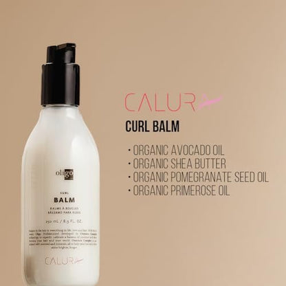 Oligo Professionnel Calura Curl Balm – Defining Cream for Wavy & Curly Hair | Sulfate & Paraben Free, Frizz Control, 8.5 oz Avelisse