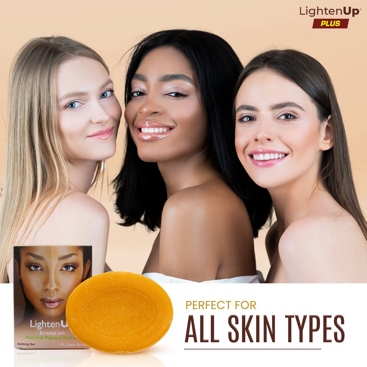 Lighten-Up Papaya Soap - Natural Exfoliating & Moisturizing Bar with Coconut Oil & Shea Butter (3.38 oz) - görsel 9