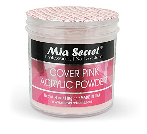 Mia Secret Cover Pink Acrylic Powder - 4 oz Professional Nail Enhancement Avelisse