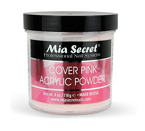Mia Secret Cover Pink Acrylic Powder - 4 oz Professional Nail Enhancement Avelisse