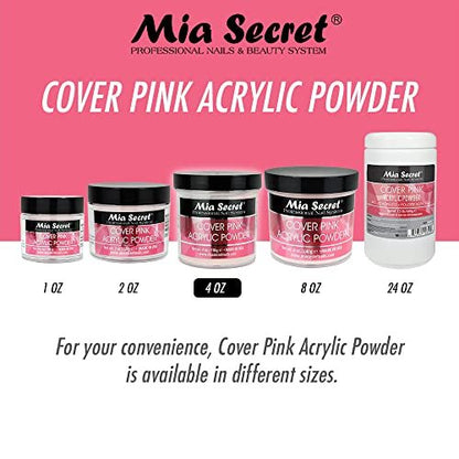Mia Secret Cover Pink Acrylic Powder (8 oz) – Professional Nail System for Long-Lasting Nails Avelisse