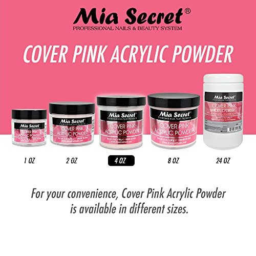 Mia Secret Cover Pink Acrylic Powder (8 oz) – Professional Nail System for Long-Lasting Nails Avelisse