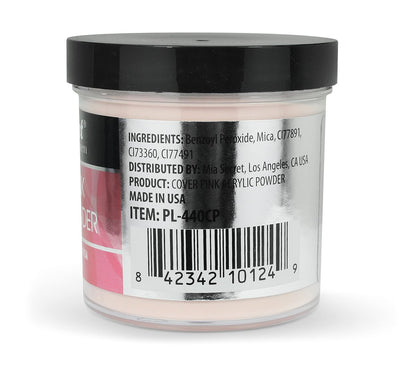 Mia Secret Cover Pink Acrylic Powder - 4 oz Professional Nail Enhancement Avelisse