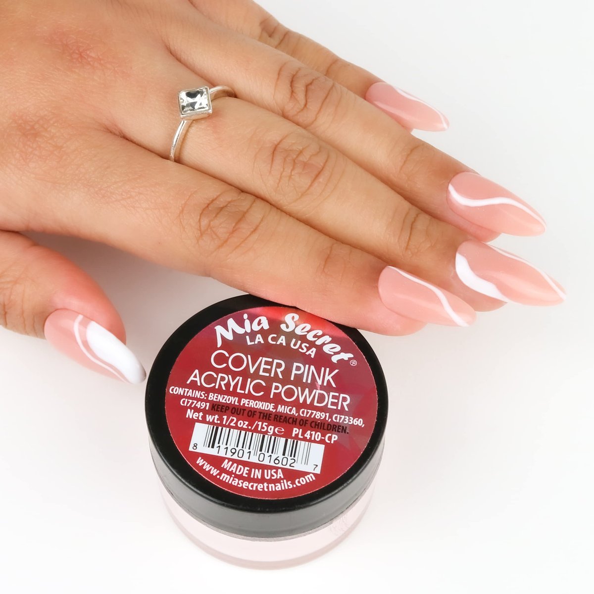 Mia Secret Cover Pink Acrylic Powder - 4 oz Professional Nail Enhancement Avelisse