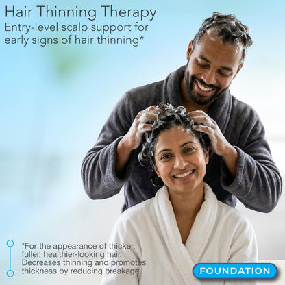 PURA D'OR Hair Thinning Therapy Biotin Shampoo and Conditioner Set - Clinically Tested Hair Thickening Products for Women & Men, Herbal Scent, Color Safe, 16oz x2 Avelisse