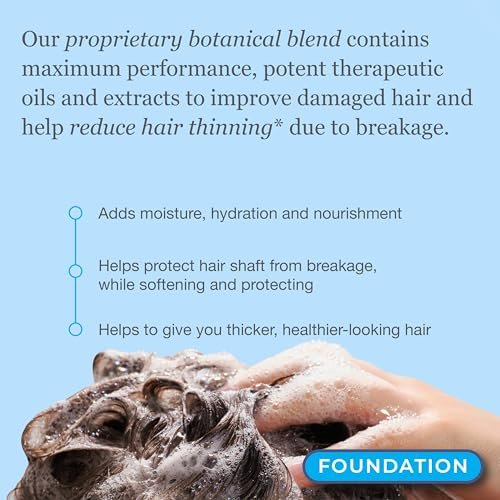 PURA D'OR Hair Thinning Therapy Biotin Shampoo and Conditioner Set - Clinically Tested Hair Thickening Products for Women & Men, Herbal Scent, Color Safe, 16oz x2 Avelisse