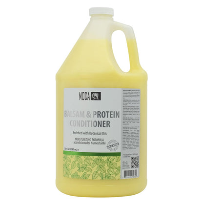 MODA Moisturizing Conditioner for All Hair Types - 128 oz Professional Size - Strengthens, Moisturizes, Adds Volume, Protects Color Avelisse