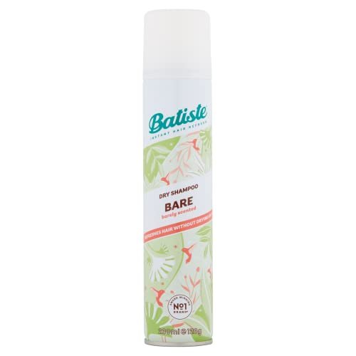 Batiste Dry Shampoo Bare Fragrance 6.73 oz (Pack of 6) - No Residue, Oil Absorbing Spray for All Hair Types Avelisse