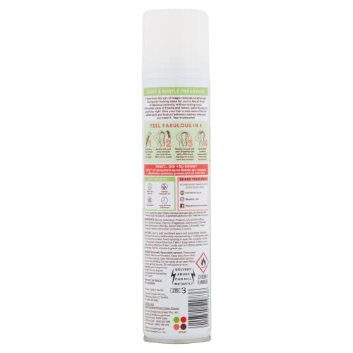 Batiste Dry Shampoo Bare Fragrance 6.73 oz (Pack of 6) - No Residue, Oil Absorbing Spray for All Hair Types Avelisse