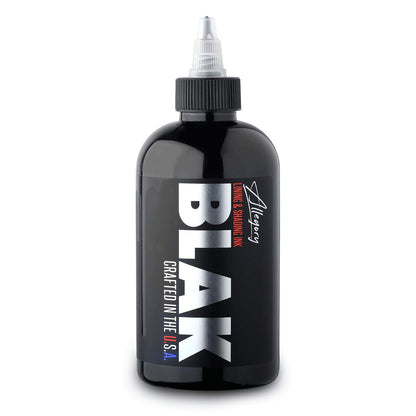 Allegory Tattoo Ink – Blak Premium Black Tattoo Ink for Lining and Shading, Smooth Consistent Pigment, Vegan Friendly, Organic Ink, Made in USA, 8 oz Avelisse