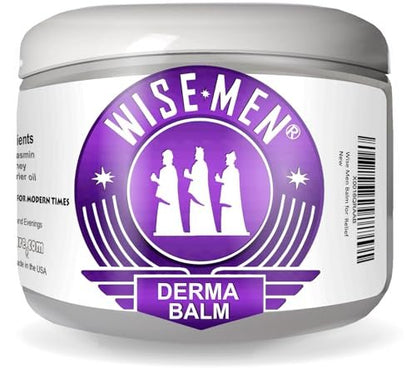 Wise Men Derma Relief Balm - Natural Skin Intensive Soothing Cream with Essential Oils, 4 oz Avelisse